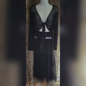 Crop Top & Sheer Skirt